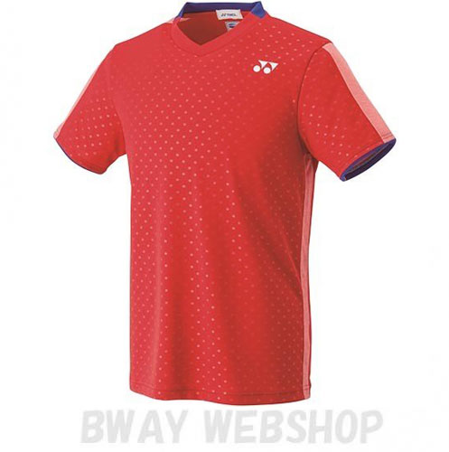 【OUTLET】YONEX Uni ゲームシャツ（フィットスタイル）10270 サンセットレッド（496）