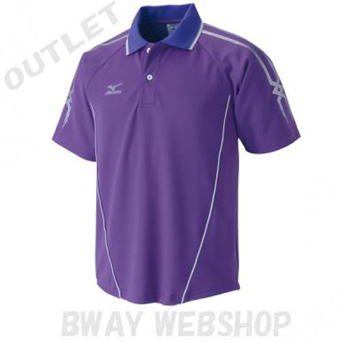 【OUTLET】MIZUNO Uni ポロシャツ A75HB03468 バイオレット