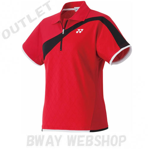 【OUTLET】YONEX WOMEN ゲームシャツ（スリムタイプ）20215 クリスタルレッド（688）