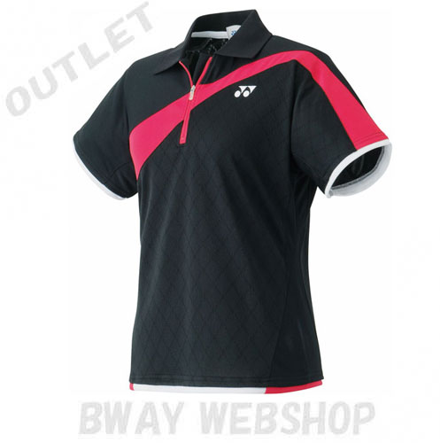 【OUTLET】YONEX WOMEN ゲームシャツ（スリムタイプ）20215 ブラック（007）